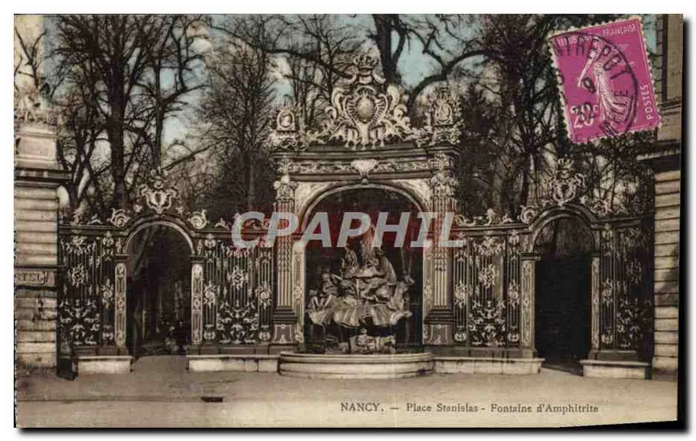 NANCY — Place Stanislas — Fontaine d'Amphitrite - Frente