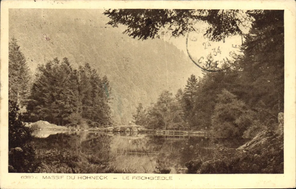 Massiv des Hohneck — Der Fischbcedle — BRAUN & Cie, Imp. Mulhouse-Dornach - Vorderseite