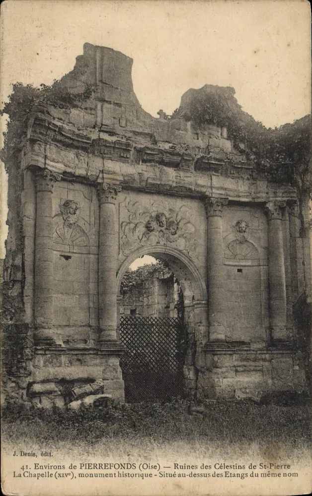Ruinen der Celestins von St-Pierre — Kapelle (14. Jahrhundert), historisches Denkmal — J. Denis, Verlag n°41 - Vorderseite