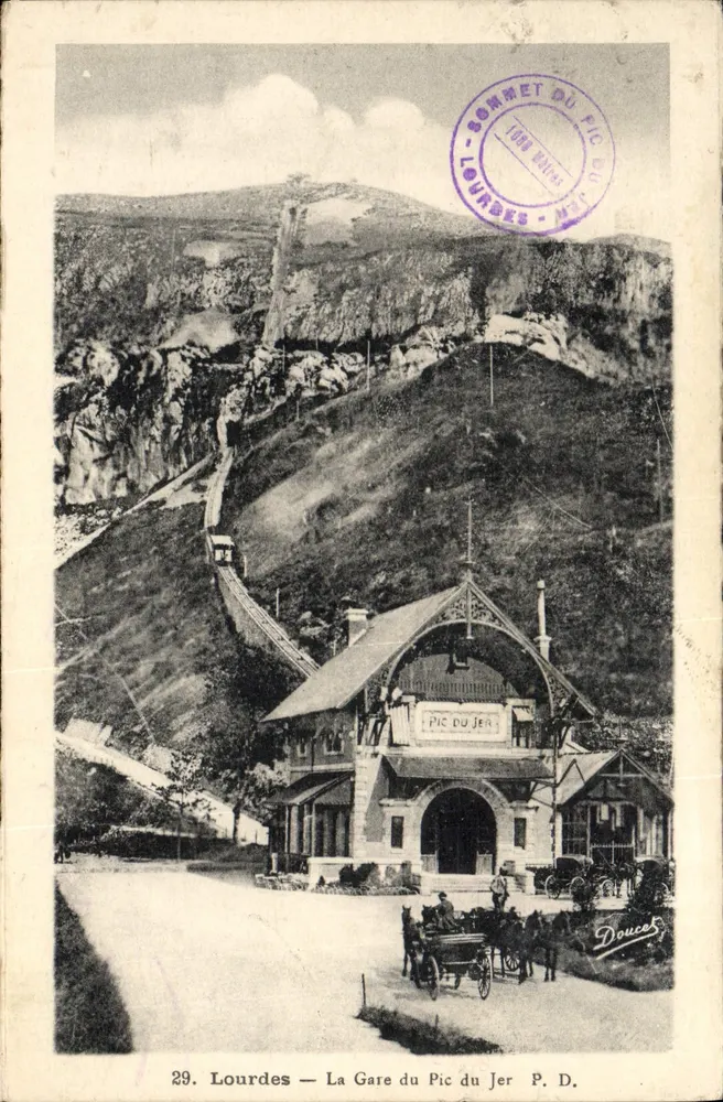 Lourdes — A Estação do Pic du Jer — P. D. Doucet - Frente