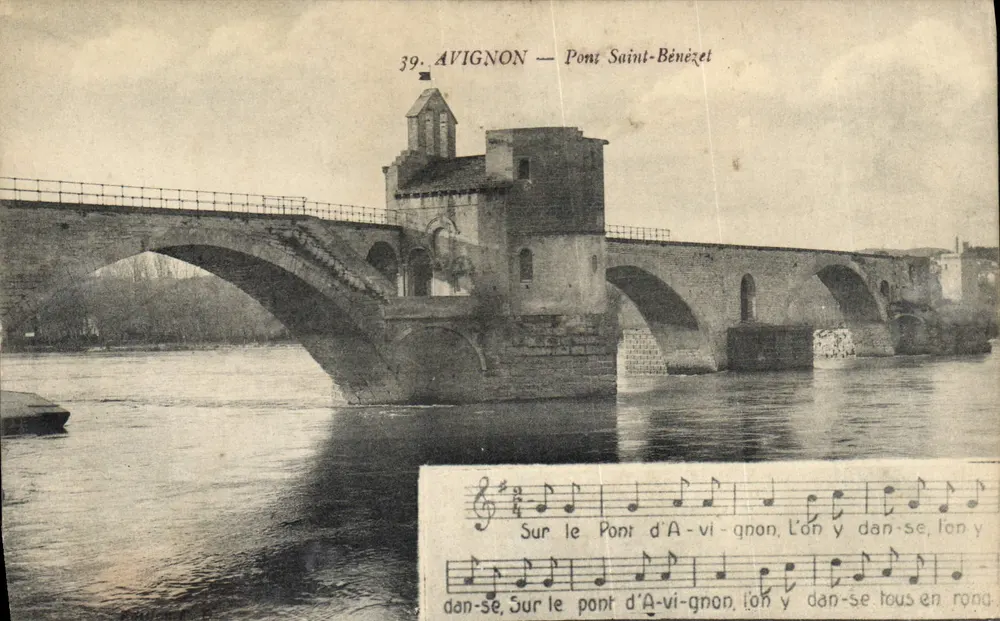 Avignon — Ponte São Bénézet — Editor desconhecido, n° 39 - Frente