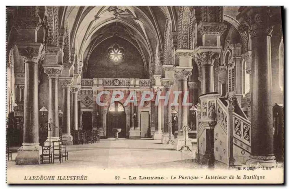 La Louvèze - Der Portikus - Innenansicht der Basilika — L'ARDÈCHE ILLUSTRÉE, n°82 - Vorderseite
