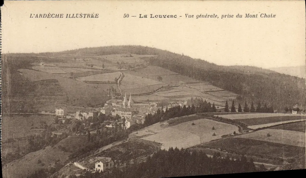La Louvesc — Allgemeiner Blick vom Mont Chaix — L'ARDÈCHE ILLUSTRÉE n°50 - Vorderseite