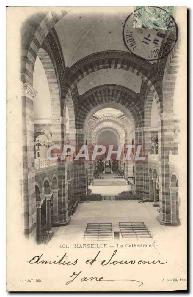 Marseille — A Catedral — P. Ruat editor, n°101 - Frente