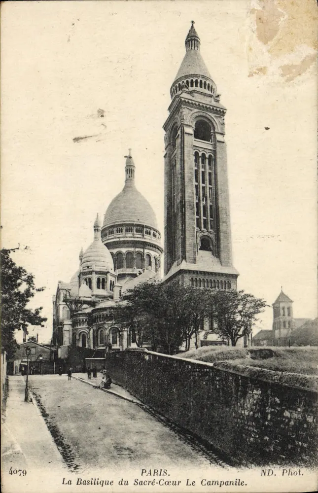 Paris — La Basilique du Sacré-Cœur et le Campanile — ND. Phot. n° 4079 - Vorderseite