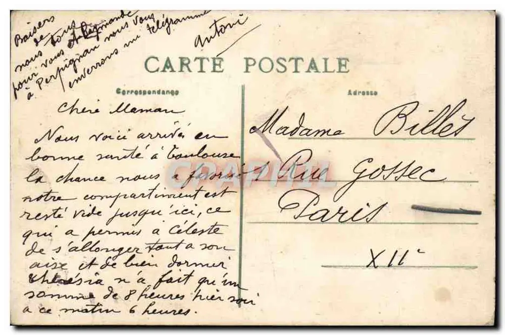 Toulouse - Das Capitole, der Saal der Ehrwürdigen — anonymer Verleger, n° 77 - Rückseite