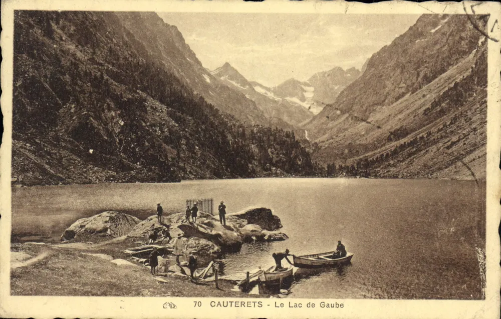 Cauterets - O Lago de Gaube — editor C. D. L. n°70 - Frente