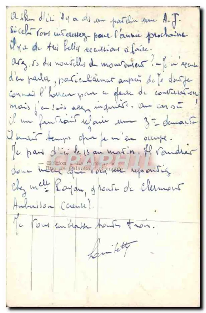 Aix-les-Bains — Allgemeiner Blick vom Chambotte — Édition La Joie, Drennecq - Rückseite