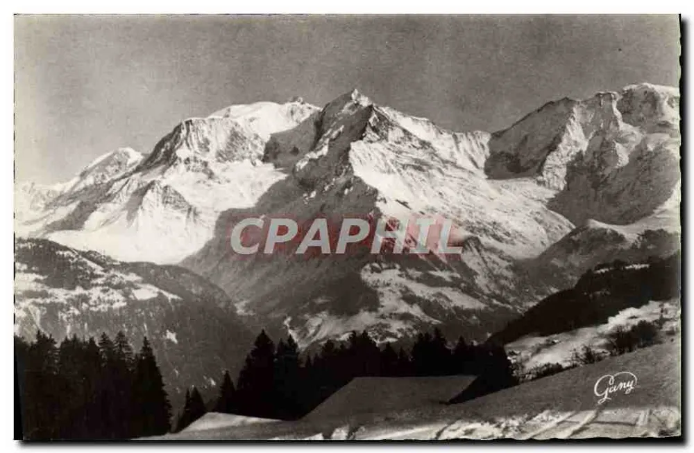 Der Dôme von Miage (3073 m) von Bettex (3095 m) aus gesehen — ST-GERVAIS-LES-BAINS (870 m) — Gany - Vorderseite