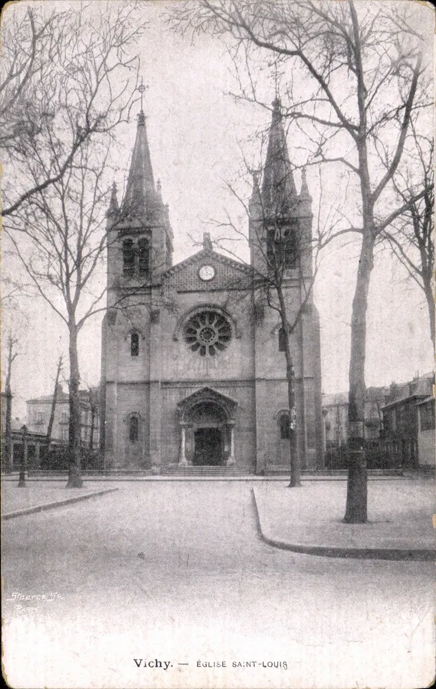 Vichy — Church of Saint-Louis — Merck & Cie, Paris - Front