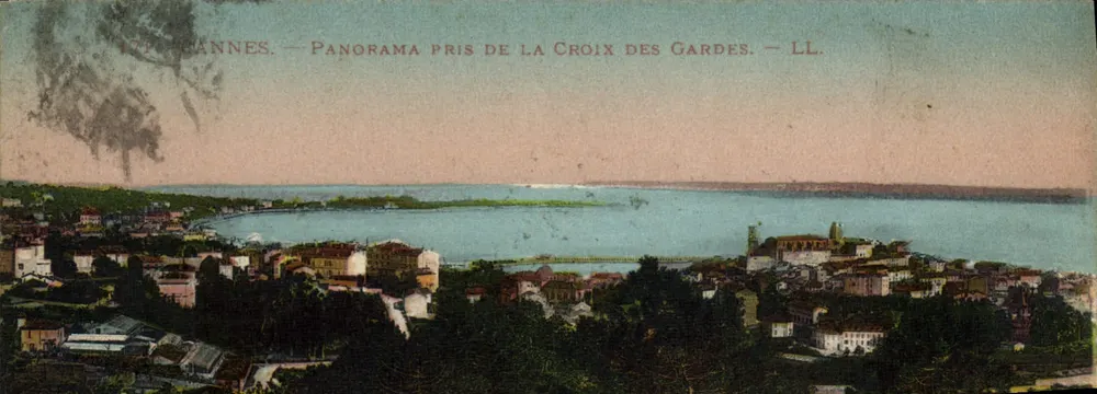 Cannes — Panorama vom Croix des Gardes — LL - Vorderseite