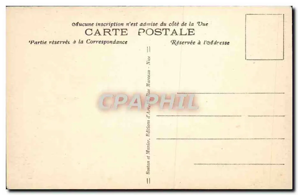 CANNES — Pôr do Sol sobre o Esterel — R. M. - Verso