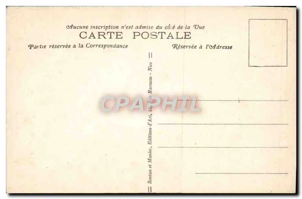Cannes - Promenade de la Croisette — H. M. — n° 1556 - Verso