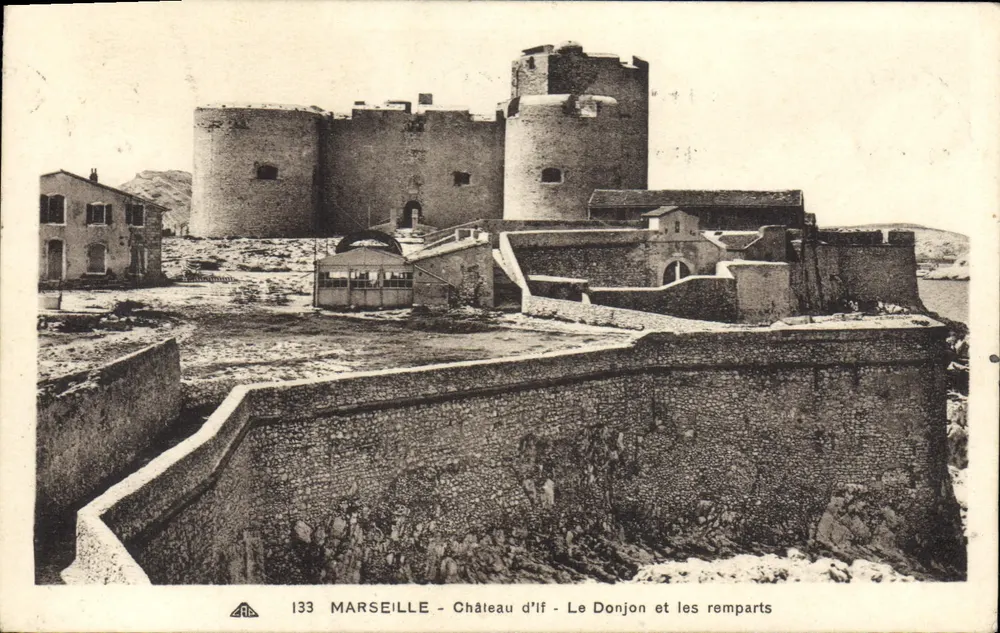 Marseille - Schloss If - Der Bergfried und die Mauern — Verlag C.M. des Arts Photomécaniques, Nr. 133 - Vorderseite