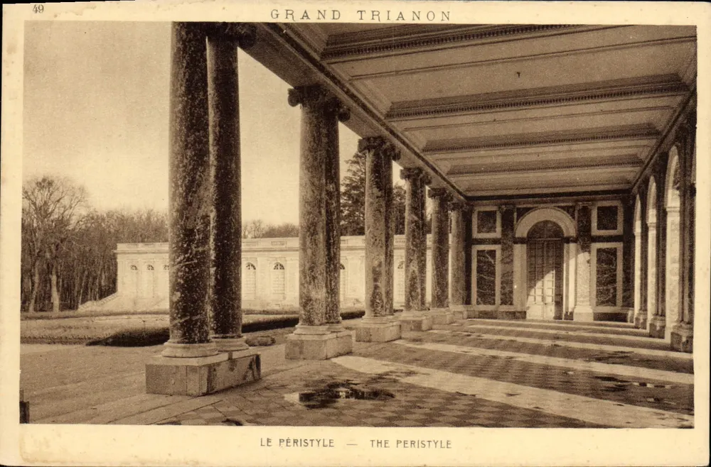 Grand Trianon — O Pérystilo — Braun & Cie, Imp. Paris — n° 2453 A - Frente