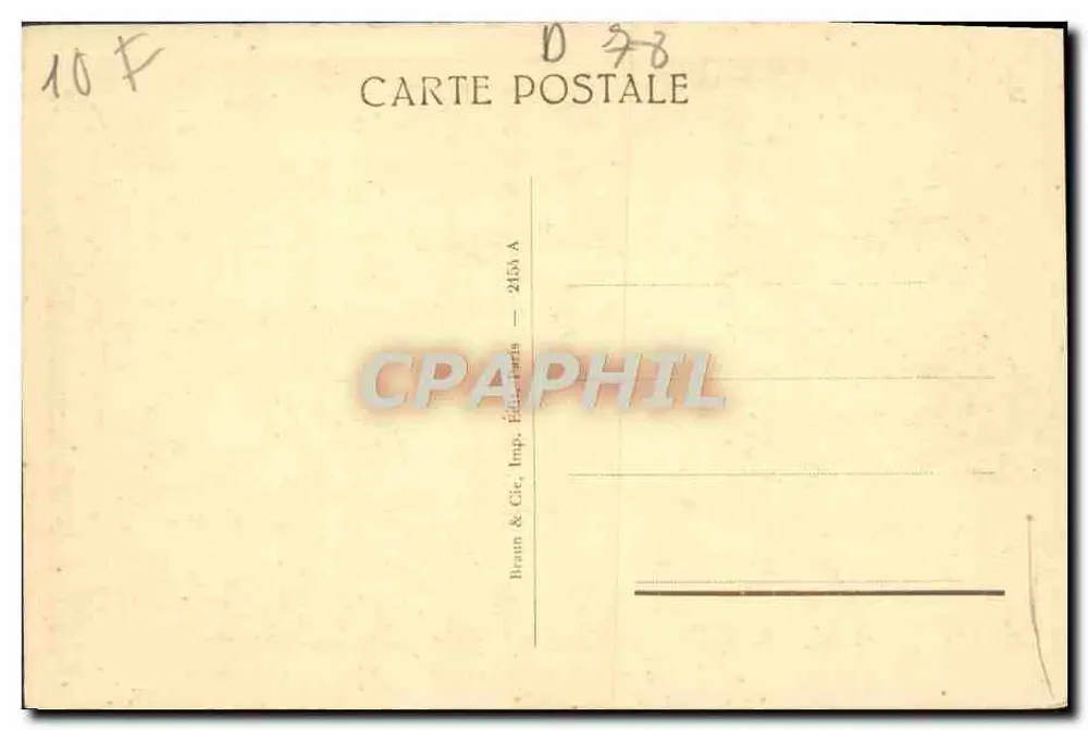 Grand Trianon — O Pérystilo — Braun & Cie, Imp. Paris — n° 2453 A - Verso