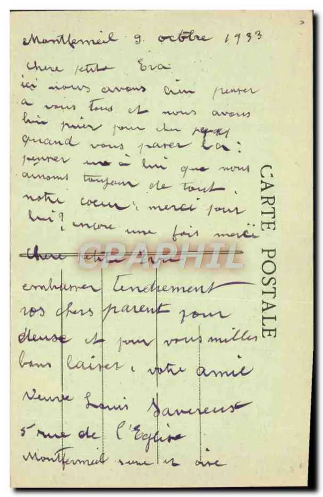Clichy-sous-Bois — Die drei Kreuze der Notre Dame des Anges, errichtet am Ort des Wunders — S. Weibel, Verlag, 131 boulevard Raspail, Paris - Rückseite