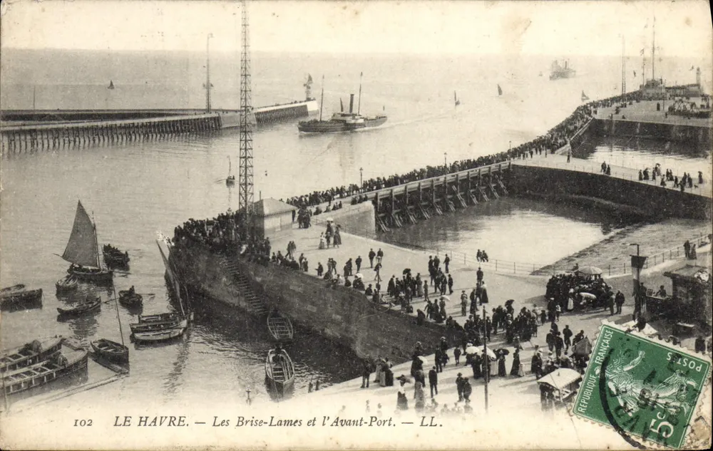 Le Havre — Die Brüche und der Vorhafen — LL. — Nr. 102 - Vorderseite
