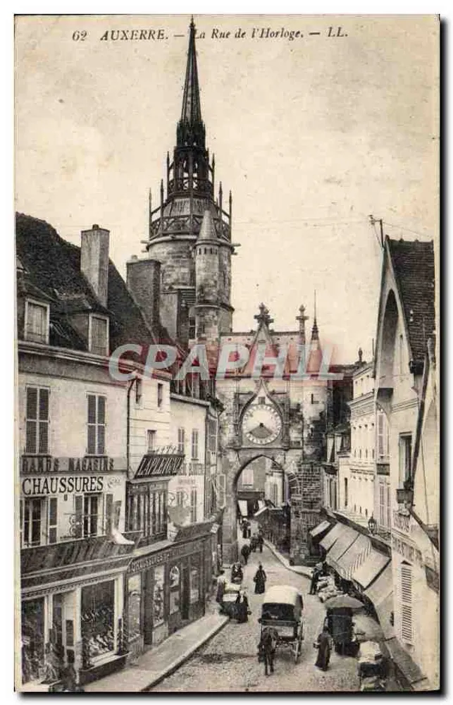 Auxerre — A Rue de l'Horloge — LL. - Frente