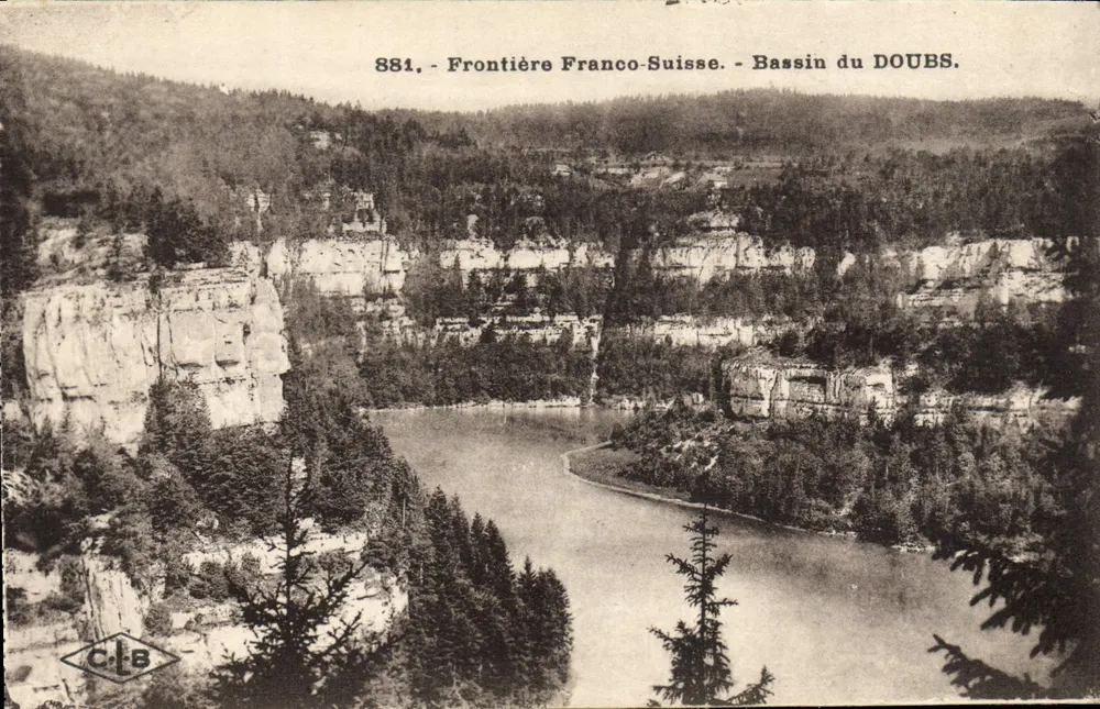 Französisch-schweizerische Grenze — Doubs-Becken — C.L.B. Nr. 881 - Vorderseite