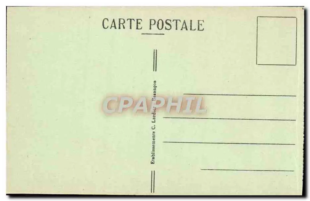 Saut do Doubs — Fronteira França-Suíça — Altura 27 metros — C.L.B. n°910 - Verso