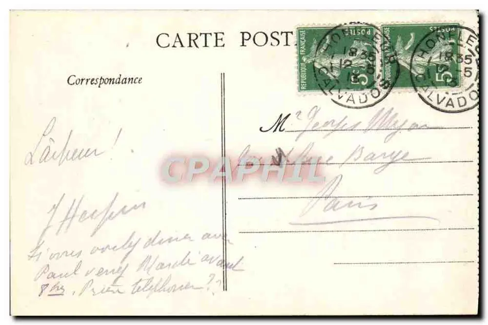 Honfleur - A Lieutenantance — Coleção AD - Verso