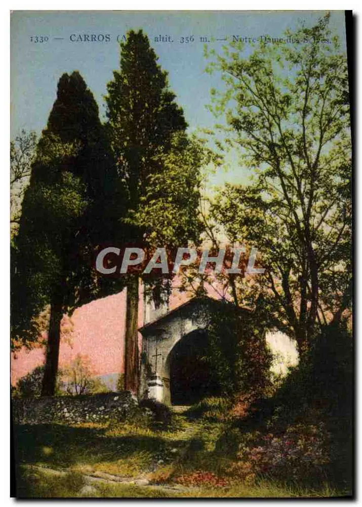 Carros (Alpes-Maritimes) — Notre-Dame-des-Bois — altitude 356 m — editor Photocouleur A.P.I.A. St-Roch, Nice - Frente