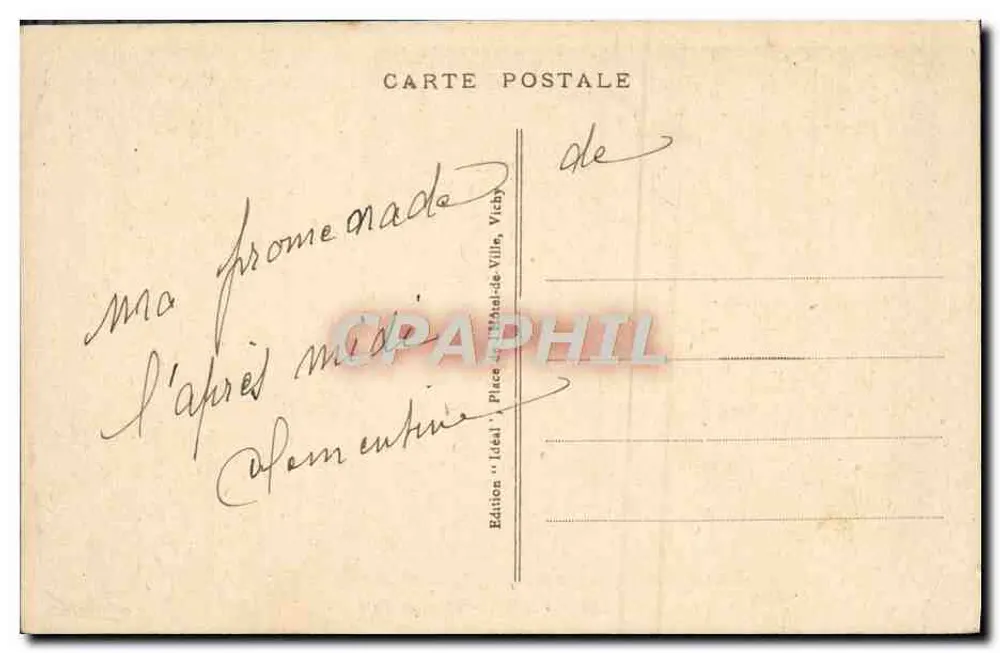 Vichy - Stare Parki — Wydanie 'Idéal' nr 357 - Rewers