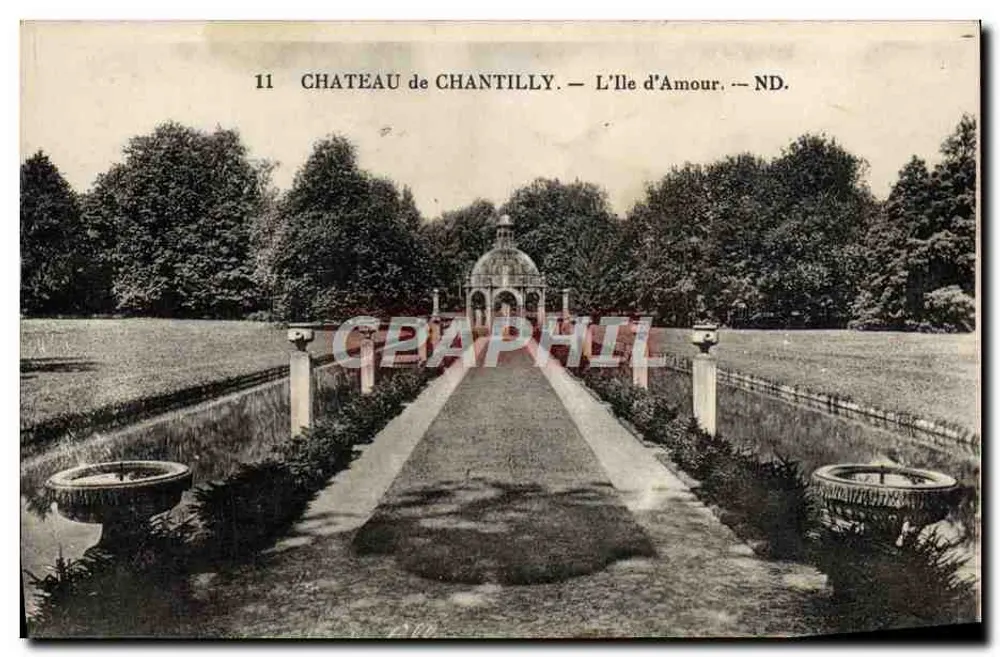 Castelo de Chantilly — A Ilha do Amor — ND. - Frente