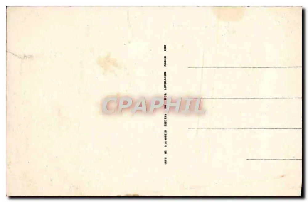 Castelo de Chantilly — A Ilha do Amor — ND. - Verso