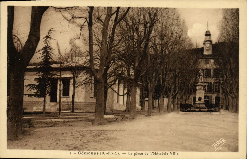 Gémenos (B.-du-R.) — Der Rathausplatz — Tardy - Vorderseite
