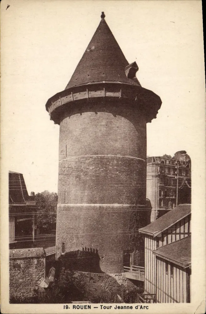 Rouen — Torre de Joana d'Arc — editor Angrand-Auber - Frente