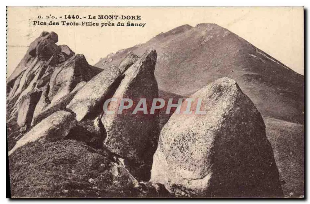 Pics des Trois-Filles in der Nähe des Sancy — Mont-Dore — J. Gattefangeas, Verlag (R.-de-D.) - Vorderseite