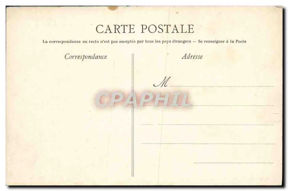 Quiberon (Morbihan) — A baia sob a luz da lua — Artaud-Nozile, N°24 - Verso