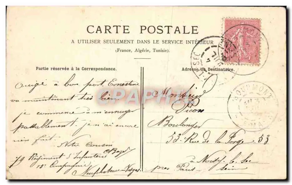 Domrémy — Casa de Joana d'Arc — editor MOROCOY - Verso