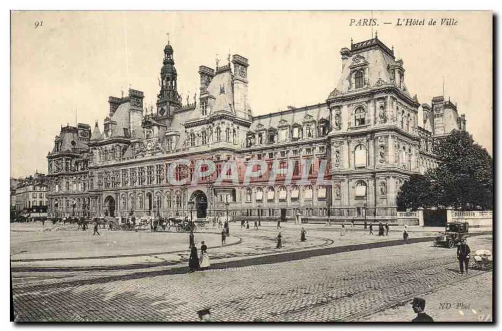 Paris — O Hotel de Ville — ND Phot - Frente