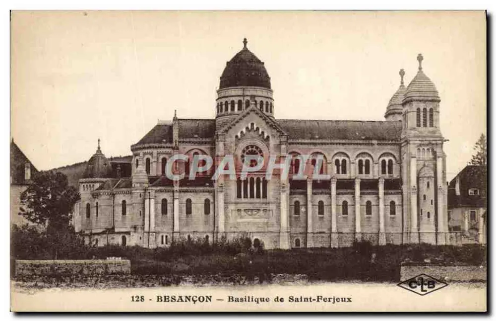 Besançon — Basílica de São Pedro-Jeux — Editor C. Lardier, n° 128 - Frente