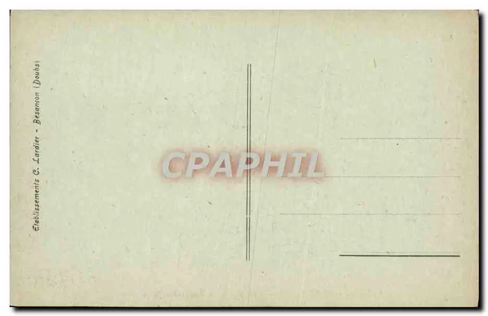 Besançon — Basílica de São Pedro-Jeux — Editor C. Lardier, n° 128 - Verso