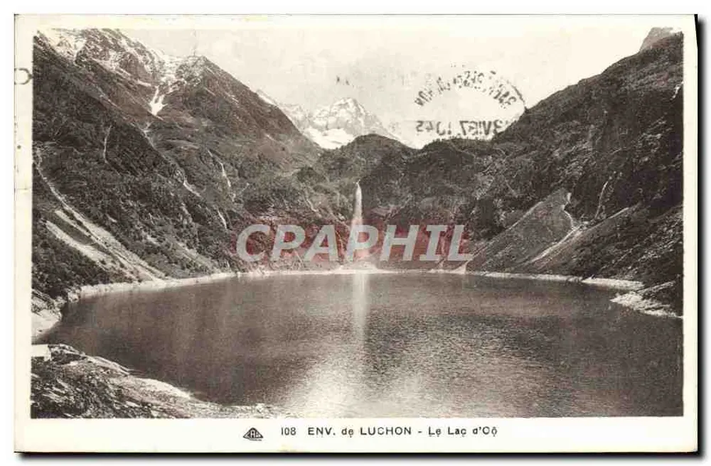ENV. de LUCHON - O Lago d'O - Cie des Arts Photomécaniques, n° 108 - Frente