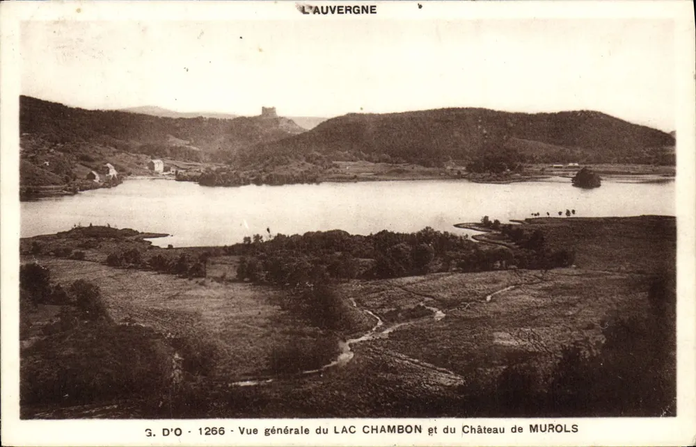 Lac Chambon und Schloss Murols — Auvergne — G. D'O - 1266 - Vorderseite
