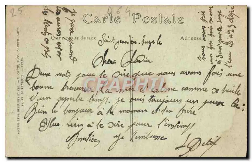 Saint-Jean-de-Luz — allgemeine Ansicht vom Pointe Sainte-Barbe — ND Hot. - Rückseite