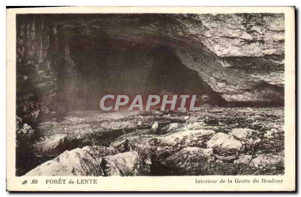 Innenraum der Brudour-Höhle — Wald von Lente — n°69 - Vorderseite