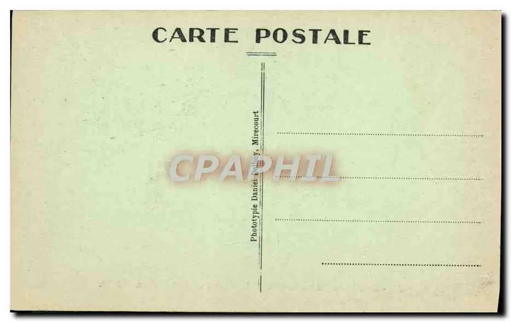 Bourbonne-les-Bains — Der Park und das Rathaus — D.D. - Rückseite