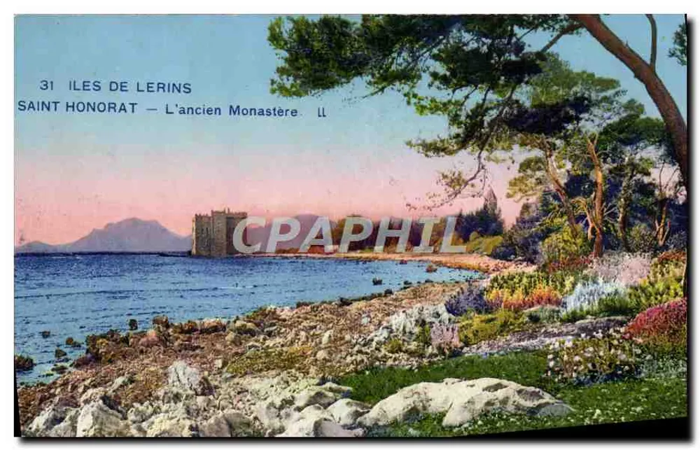 Saint Honorat — Das alte Kloster — Iles de Lerins - Vorderseite