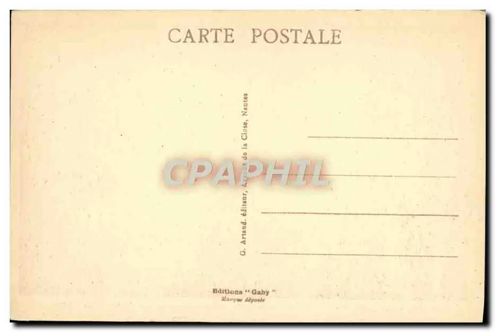 Carcassonne - Die Stadt - Innen der Mauern (Südseite) - Lage des Theaters — Gaby, n°56 - Rückseite