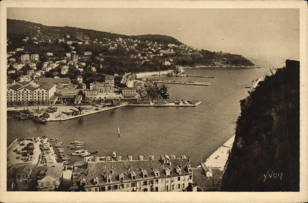 Entrada do Porto e Mont Boron — Côte d'Azur — Éditions d'Art Yvon, Paris - Frente
