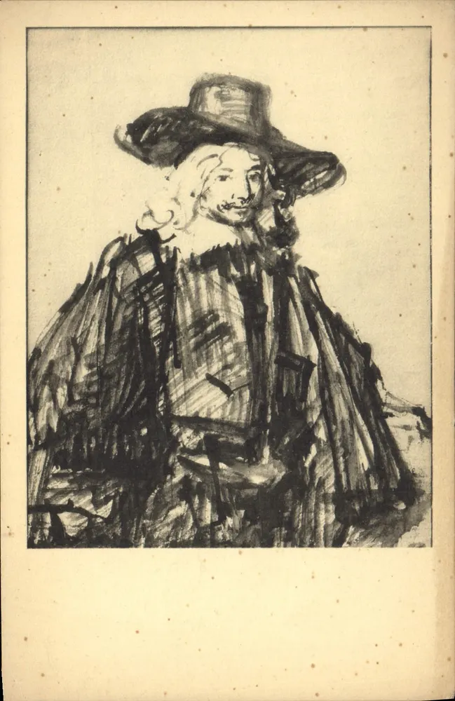 Porträt von Rembrandt — Ausstellung im Louvre — Ausgabe der Rembrandt-Tentoonstelling 1952 - Vorderseite