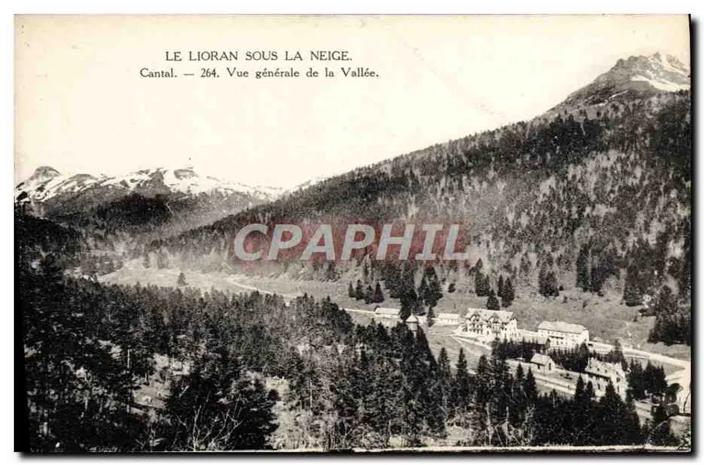 Le Lioran unter Schnee — Cantal — Allgemeiner Blick auf die Talregion — Nr. 264 - Vorderseite
