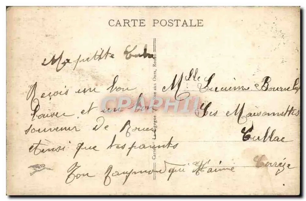 Rouen — Vista geral — République Française, n° 475 - Verso