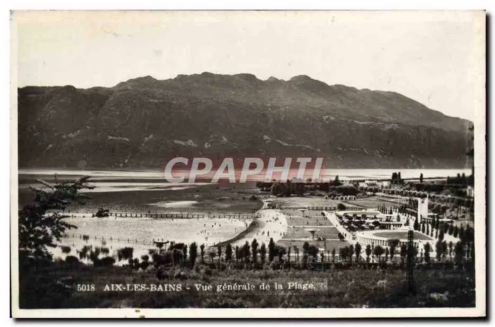 Aix-les-Bains - Visão geral da Praia — Graphiil, n° 5018 - Frente